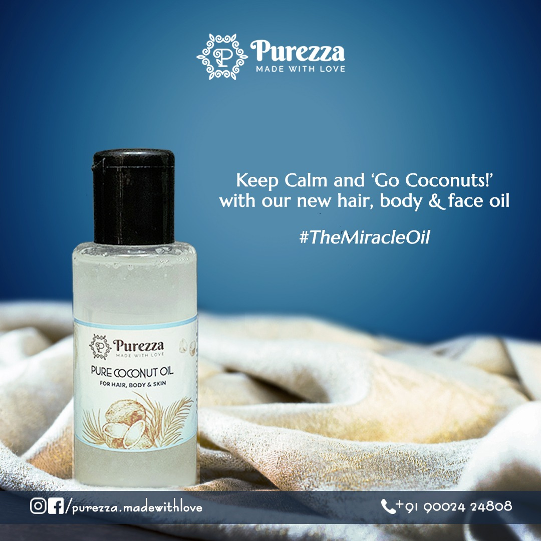 Pure Coconut Oil skin, hair, beauty care