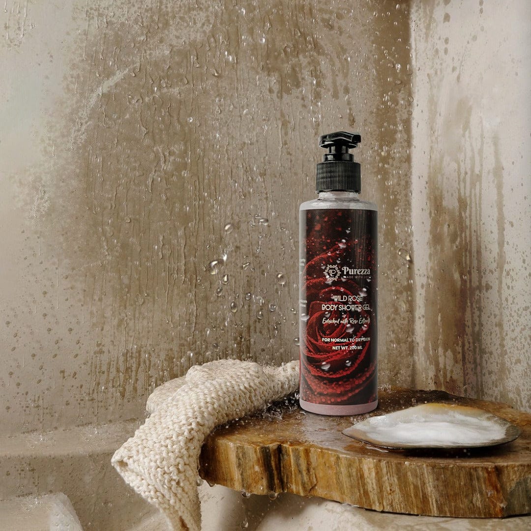 Wild Rose Body Shower Gel Purezza - Made With Love