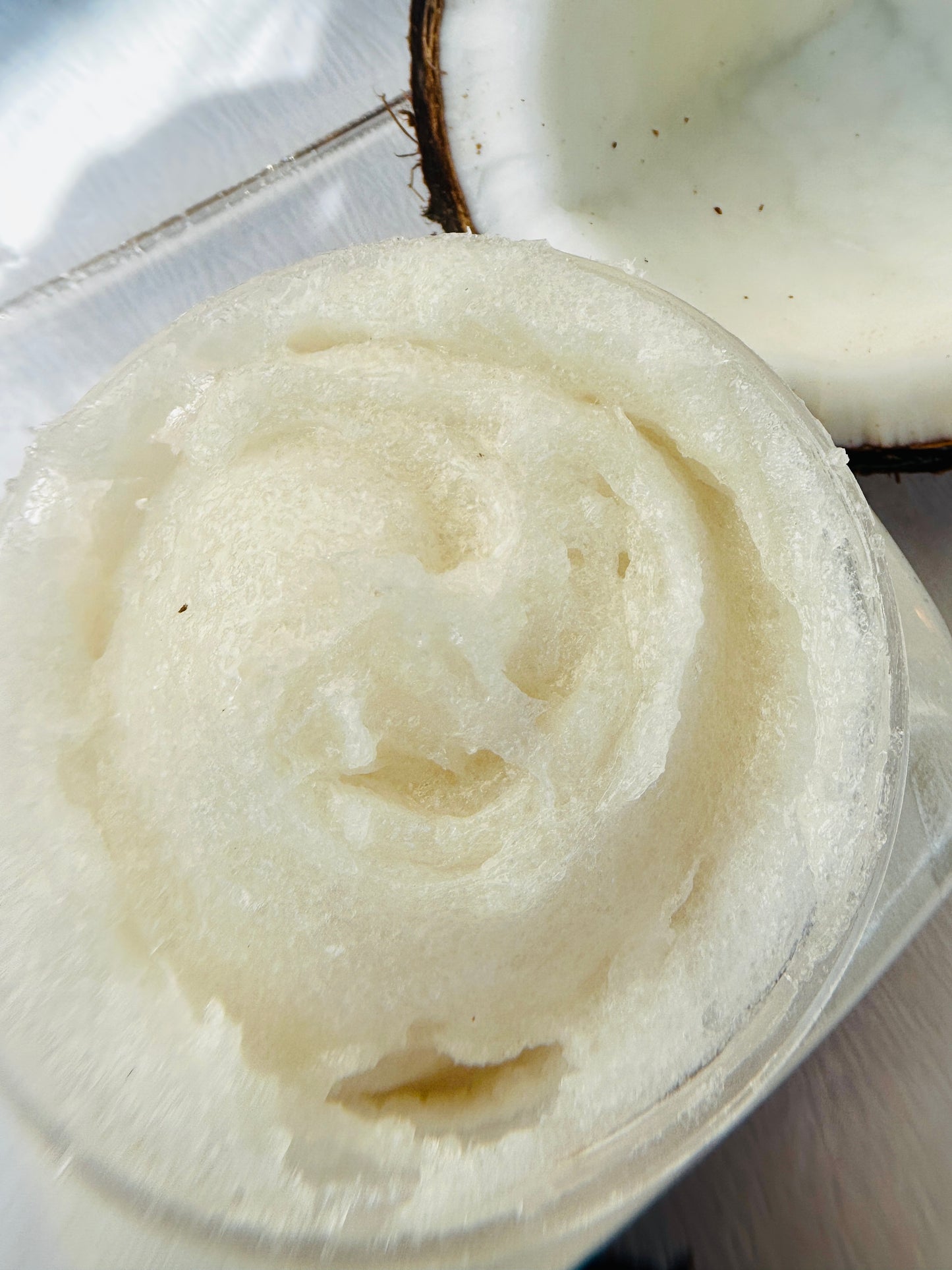 Coconut Vanilla exfoliating body scrub