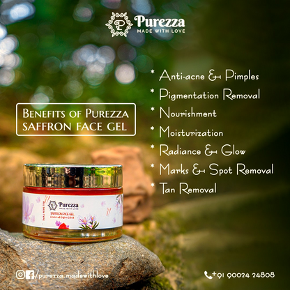 benefits of purezza saffron face gel