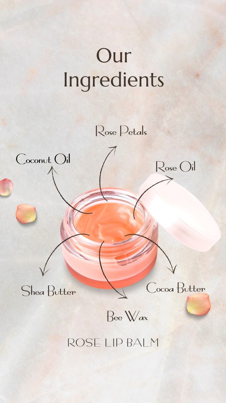 Rose Lip Balm Purezza - Made With Love 