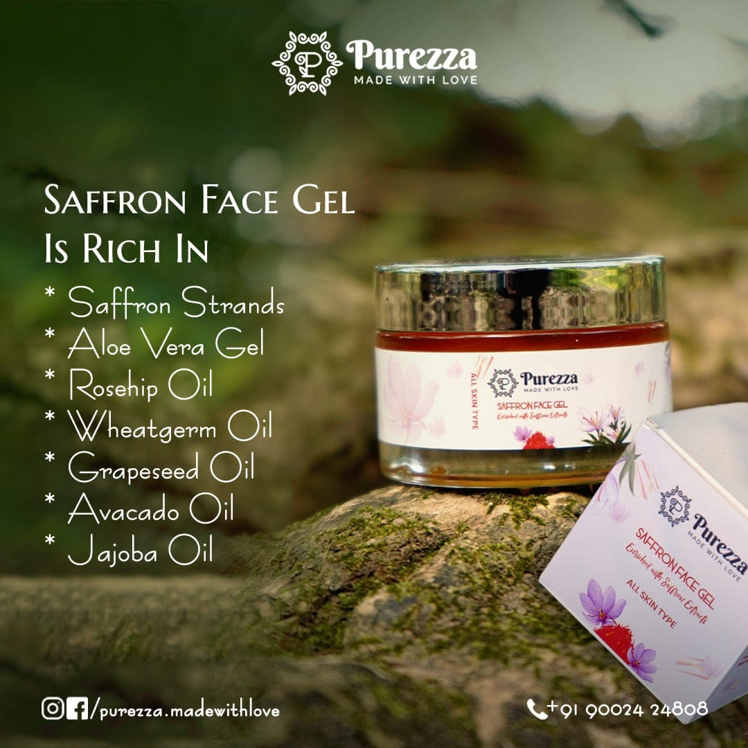 Saffron Face Gel Purezza - Made With Love 