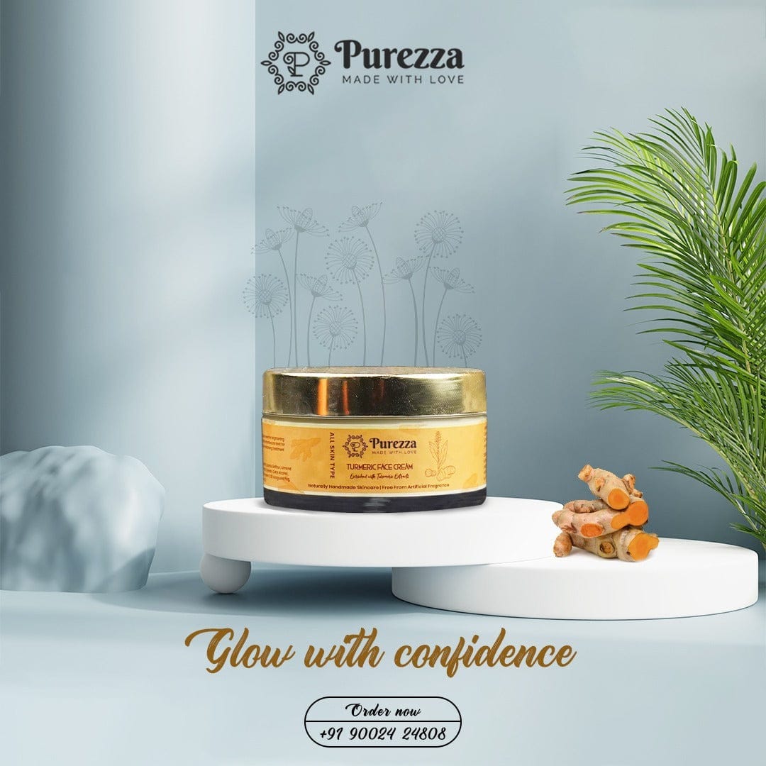 Turmeric Face Cream Purezza - Made With Love 