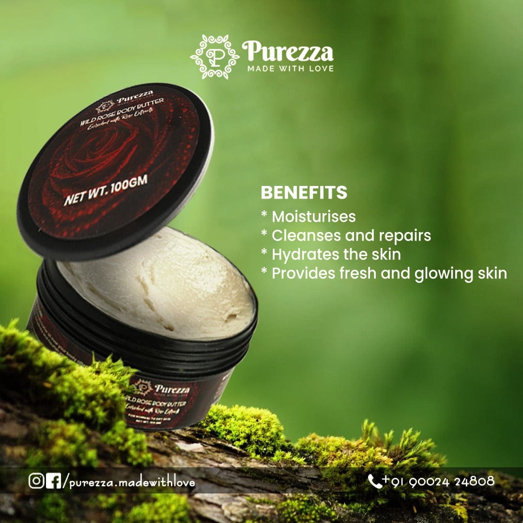 Wild Rose Body Butter Purezza - Made With Love 