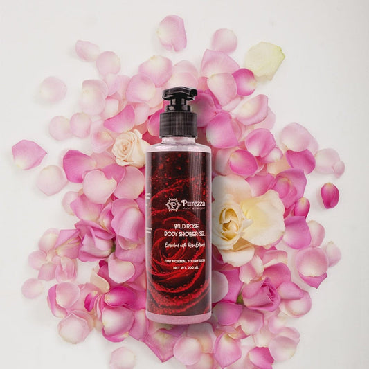 Wild Rose Body Shower Gel Purezza - Made With Love 